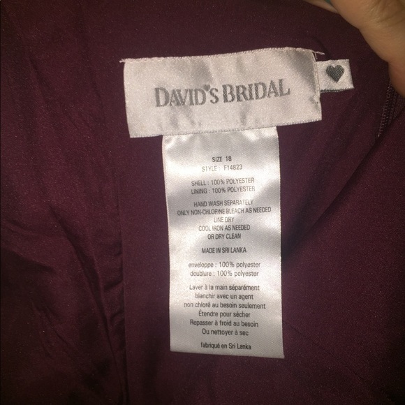 David’s Bridal Bridesmaid Dress - Picture 2 of 3